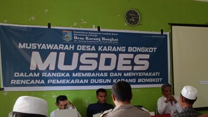 Musyawarah Pemekaran Dusun Karang Bongkot