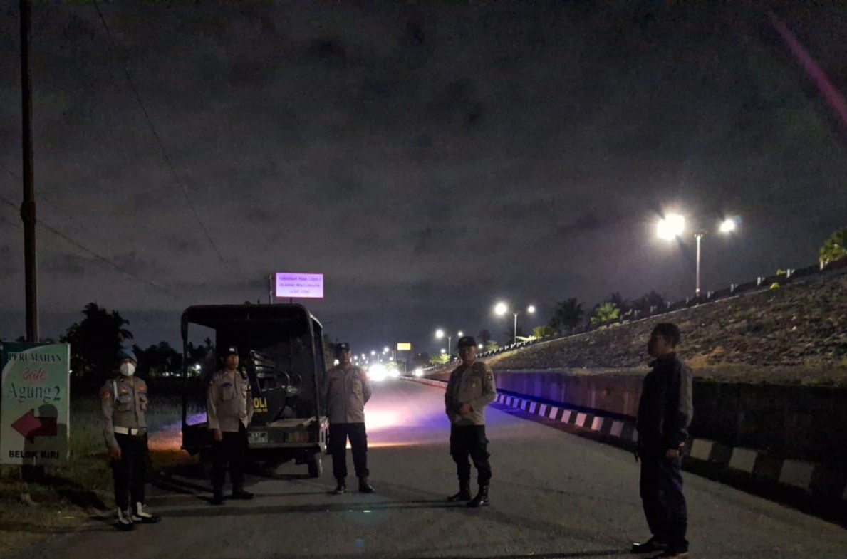 Polsek Gerung Tingkatkan Keamanan dengan Patroli Malam di Bypas Bil