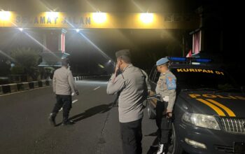 KRYD Gabungan Polsek Kuripan, Jaga Kamtibmas Malam Hari di Lombok Barat